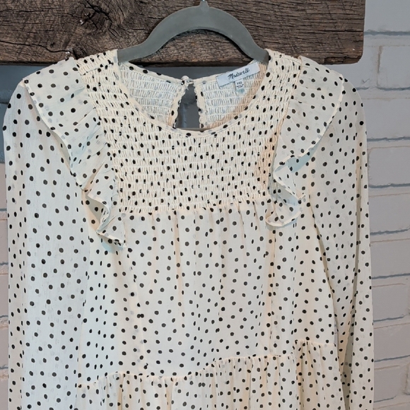 Madewell Inkbrush Dots Ruffle - Picture 9 of 11
